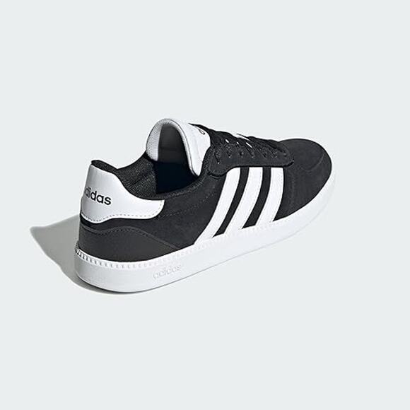NWT adidas Women’s Breaknet Sleek Sneaker Black/White/Black – Size 10 - Picture 3 of 7